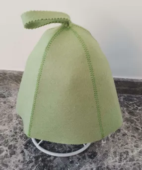 (9)　サウナハット （グリーン無地）　2,700円(税抜)